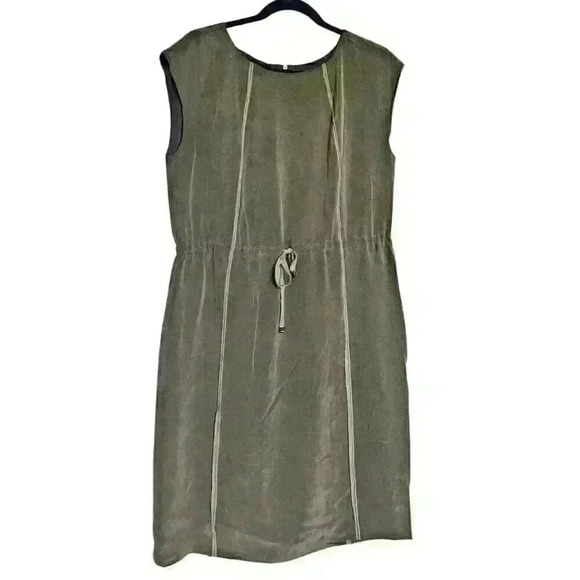 Lafayette 148 New York Sz L 100% Silk Dress Office Cocktail Cruise‎ - Picture 1 of 16